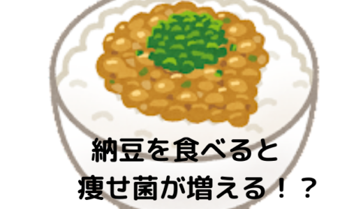 痩せ菌を増やすには納豆を食べるのが良い？